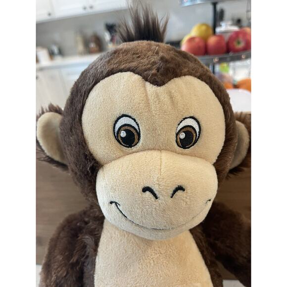 Build A Bear Brown Smiley Monkey Plush Stuffed Chimp 19" Ape Toy Chimpan… - Picture 2 of 8